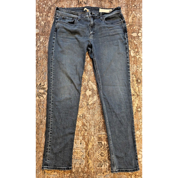 Rag & Bone Dre Low Rise Slim Boyfriend Jeans Women’s Size 29 Blue Denim - Picture 1 of 10
